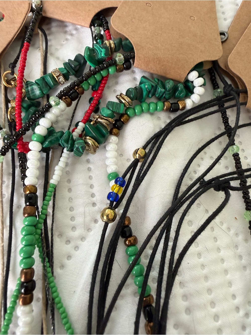 100+ Piece Lot Women's Glass, Natural Stone Hand Beaded Necklaces/Bracelets - Picture 14 of 16